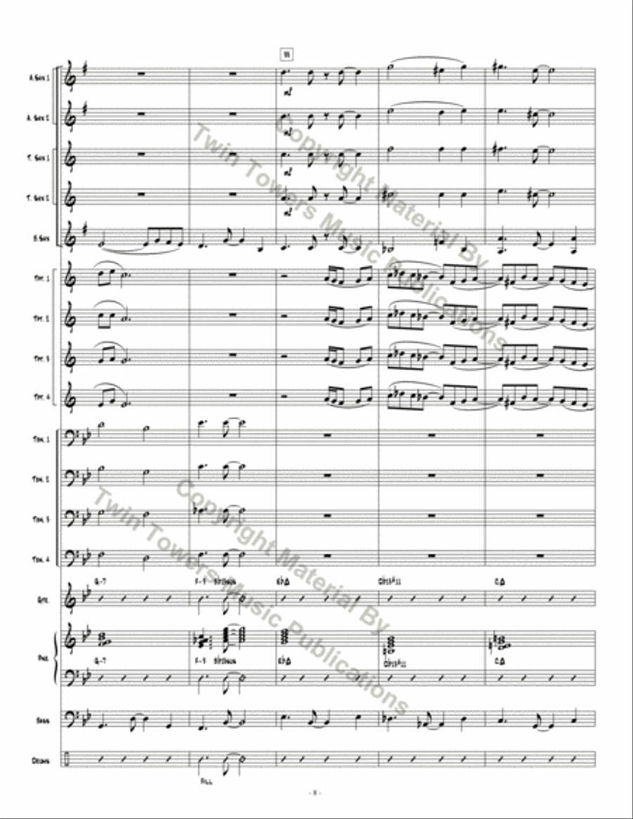 Skyline Bossa Skyline Bossa Jazz Ensemble scores gallery preview page 9