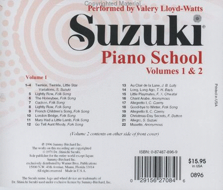 Suzuki Piano School, Volumes 1 & 2