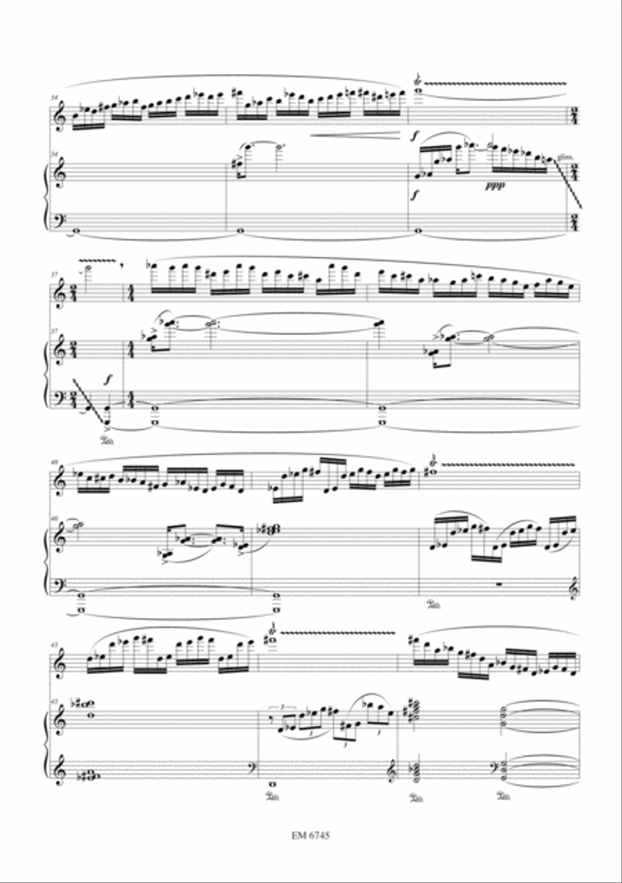 Shadows for Flute and Piano Flute Solo scores gallery preview page 5