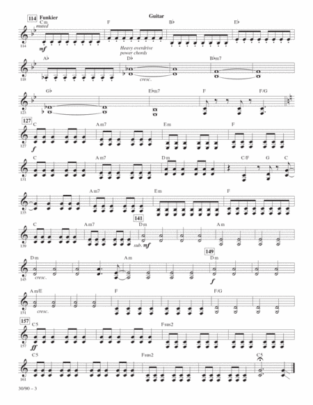 30/90 (from tick, tick... BOOM!) (arr. Roger Emerson) - Guitar