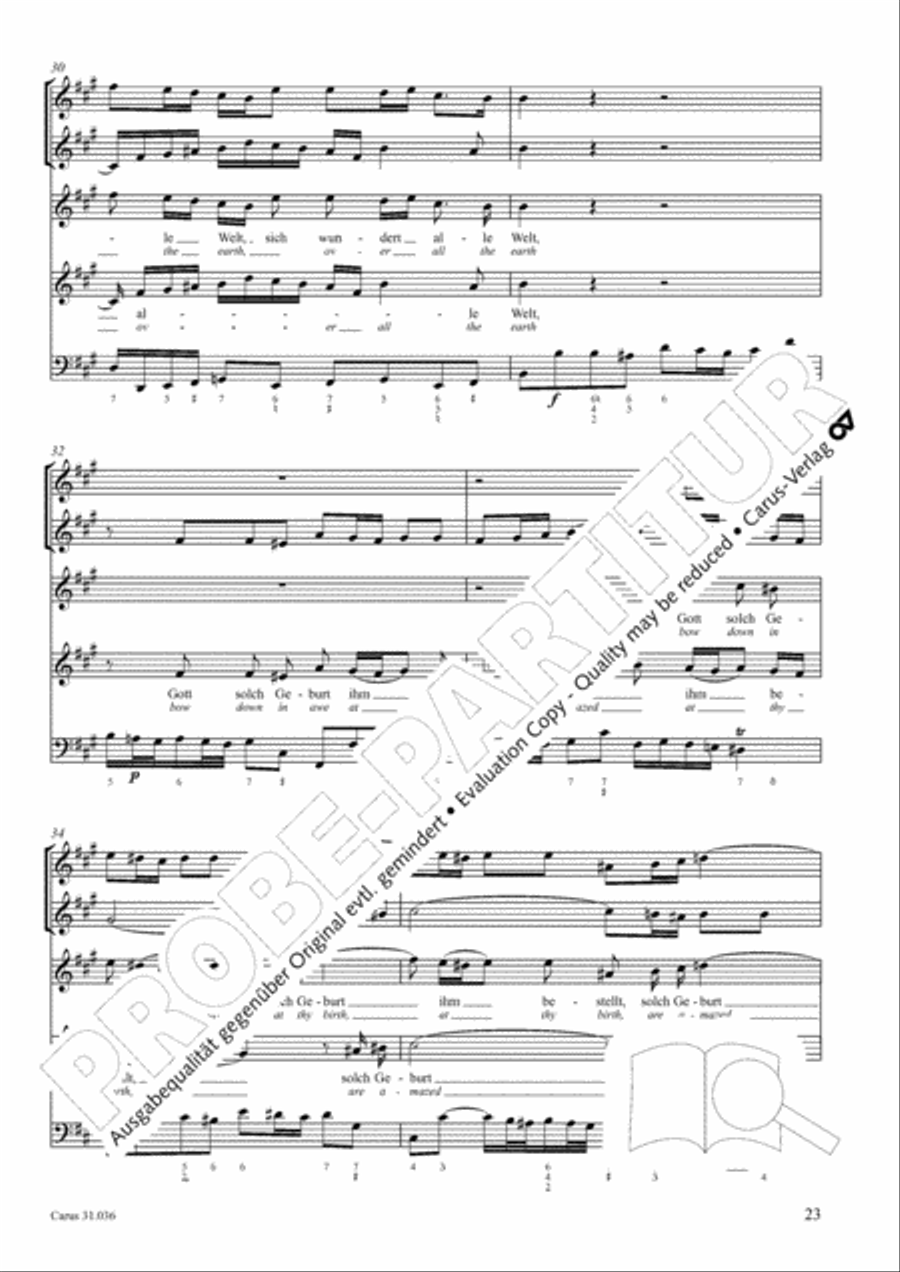 Up joyous raise your song (Schwingt freudig euch empor) 4-Part scores gallery preview page 24