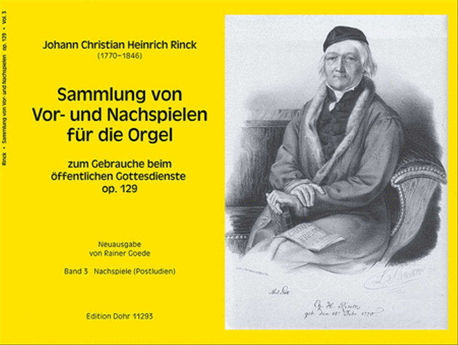 Sammlung von Vor- und Nachspielen 3 op.129 Band 3: Nachspiele (Postludien)