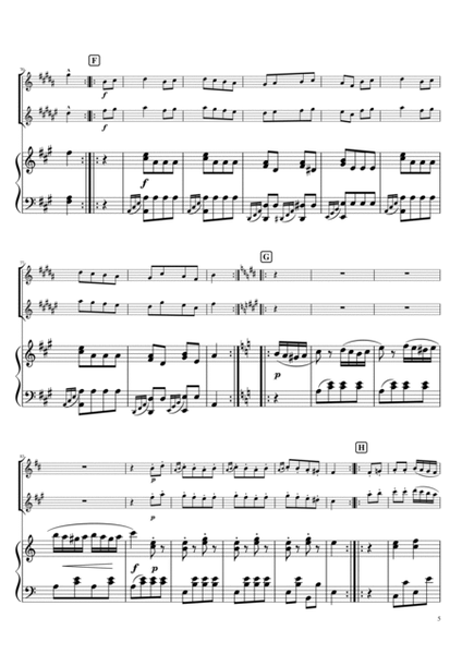 "Turkish March" piano trio/ Soprano Sax & Baritone Sax image number null
