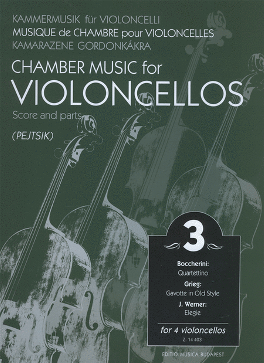 Chamber Music for/ Kammermusik für Violoncelli 3 Cello scores gallery preview page 1