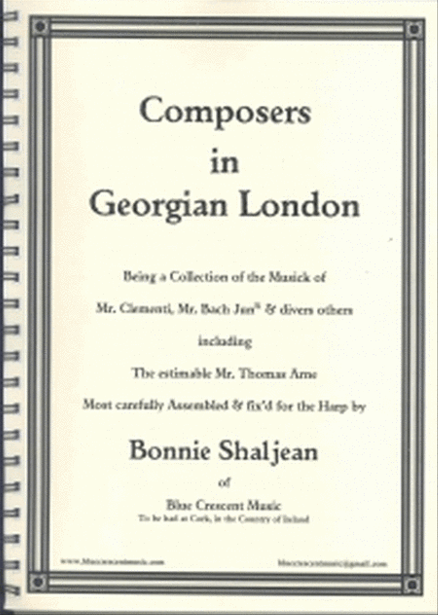 Composers In Georgian London Harp scores gallery preview page 1