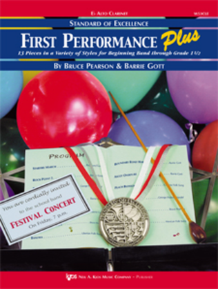 Book cover for Standard of Excellence: First Performance Plus-Eb Alto Clarinet
