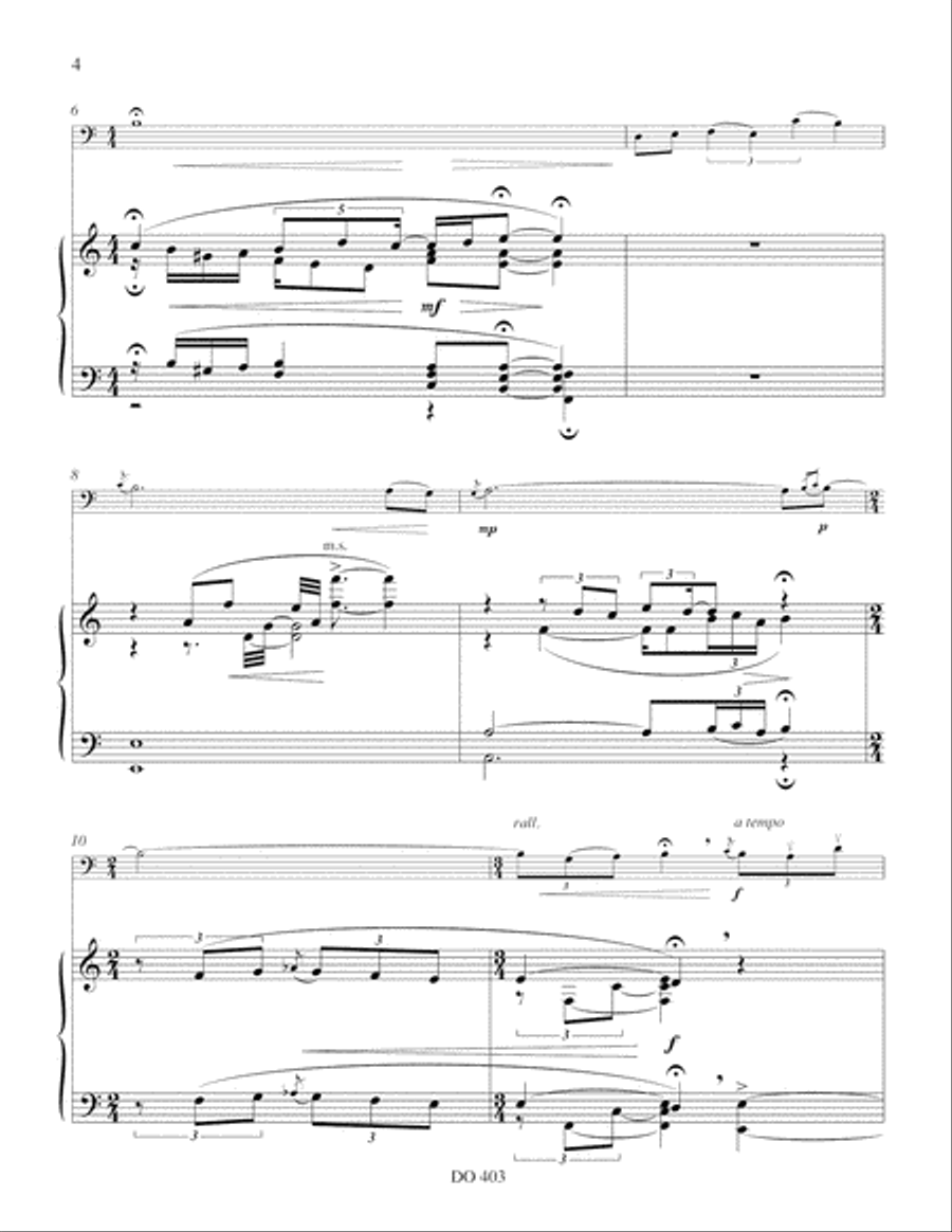 Quatre paysages lyriques Piano Accompaniment scores gallery preview page 4