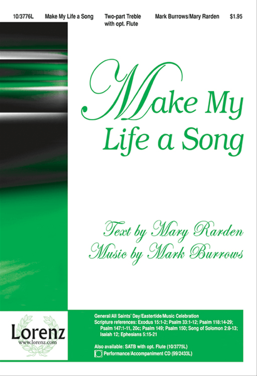 Make My Life a Song 2-Part scores gallery preview page 1