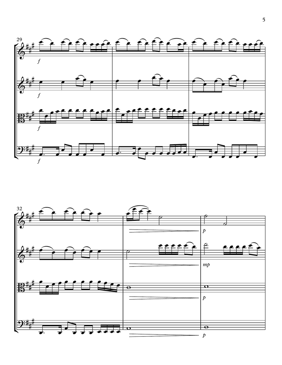 Halo String Quartet scores gallery preview page 5