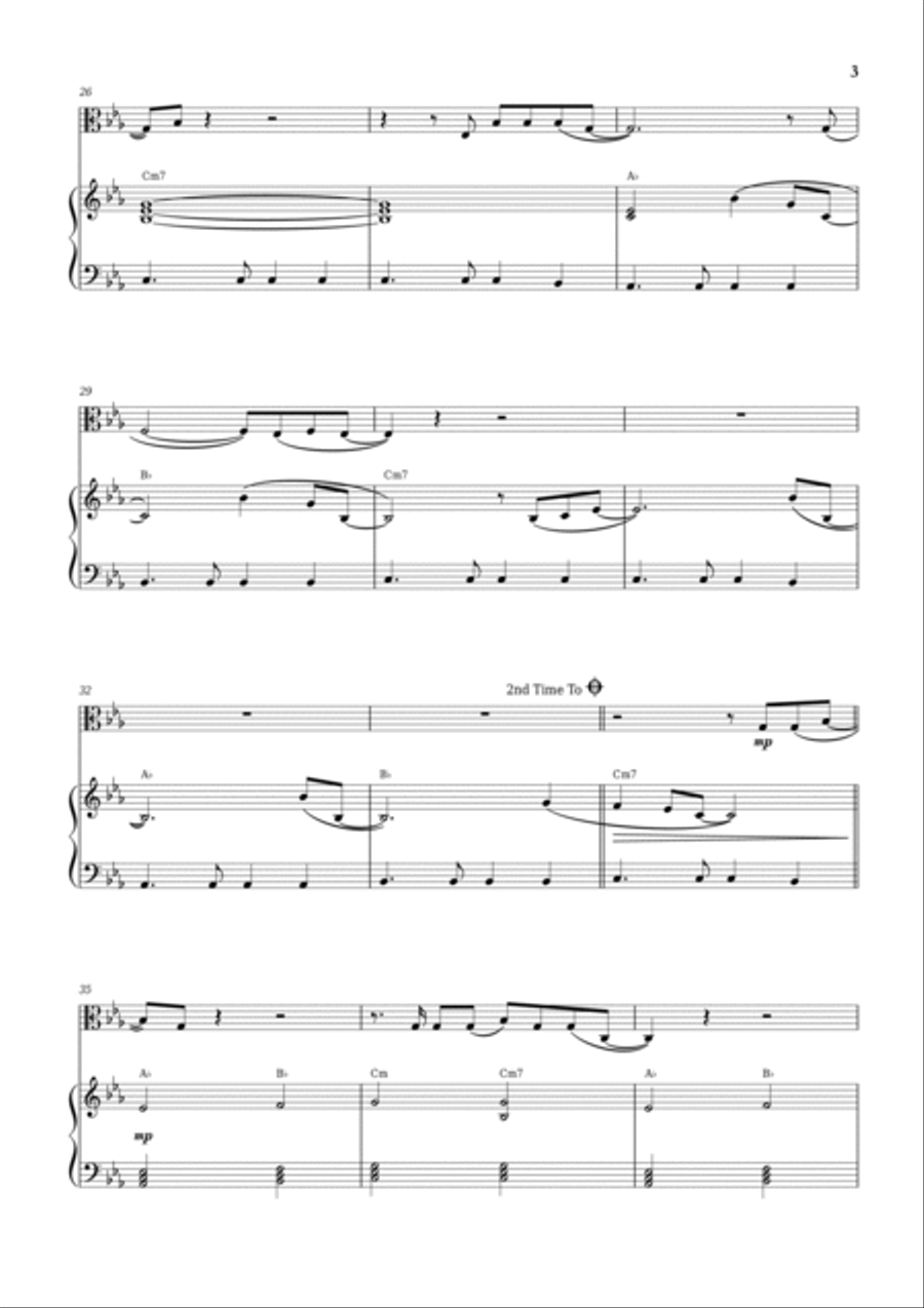 Running Up That Hill Viola scores gallery preview page 3