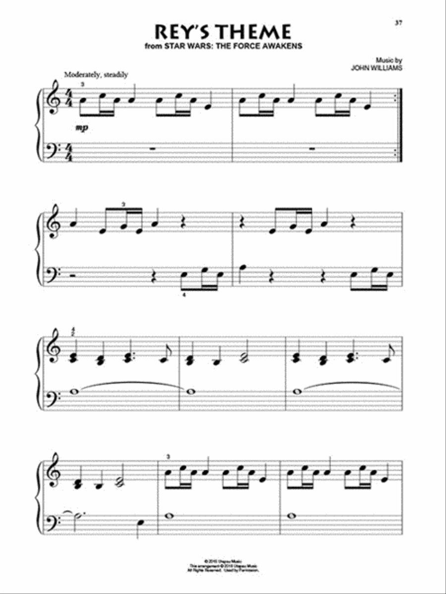 John Williams for Beginning Piano Solo Piano Solo scores gallery preview page 5