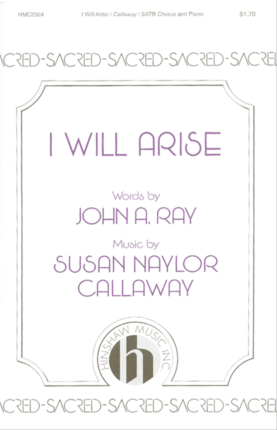 I Will Arise 4-Part scores gallery preview page 1