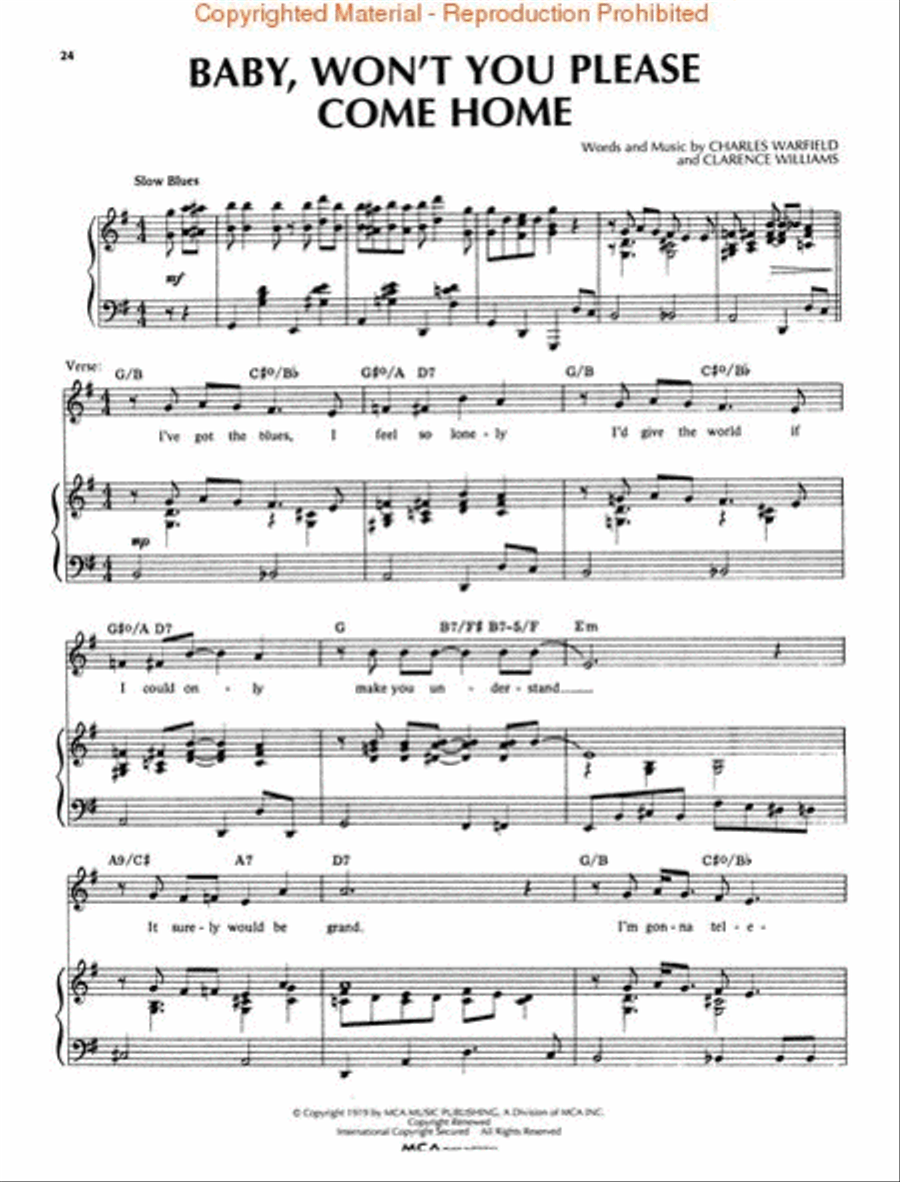 Bessie Smith Songbook Piano, Vocal, Guitar scores gallery preview page 4
