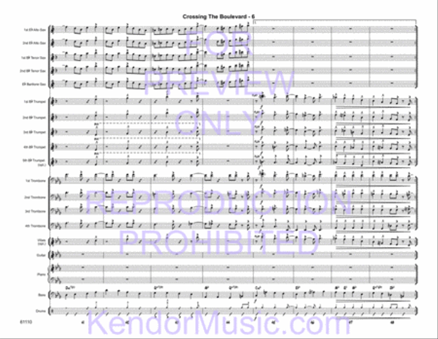 Crossing the Boulevard Jazz Ensemble scores gallery preview page 8