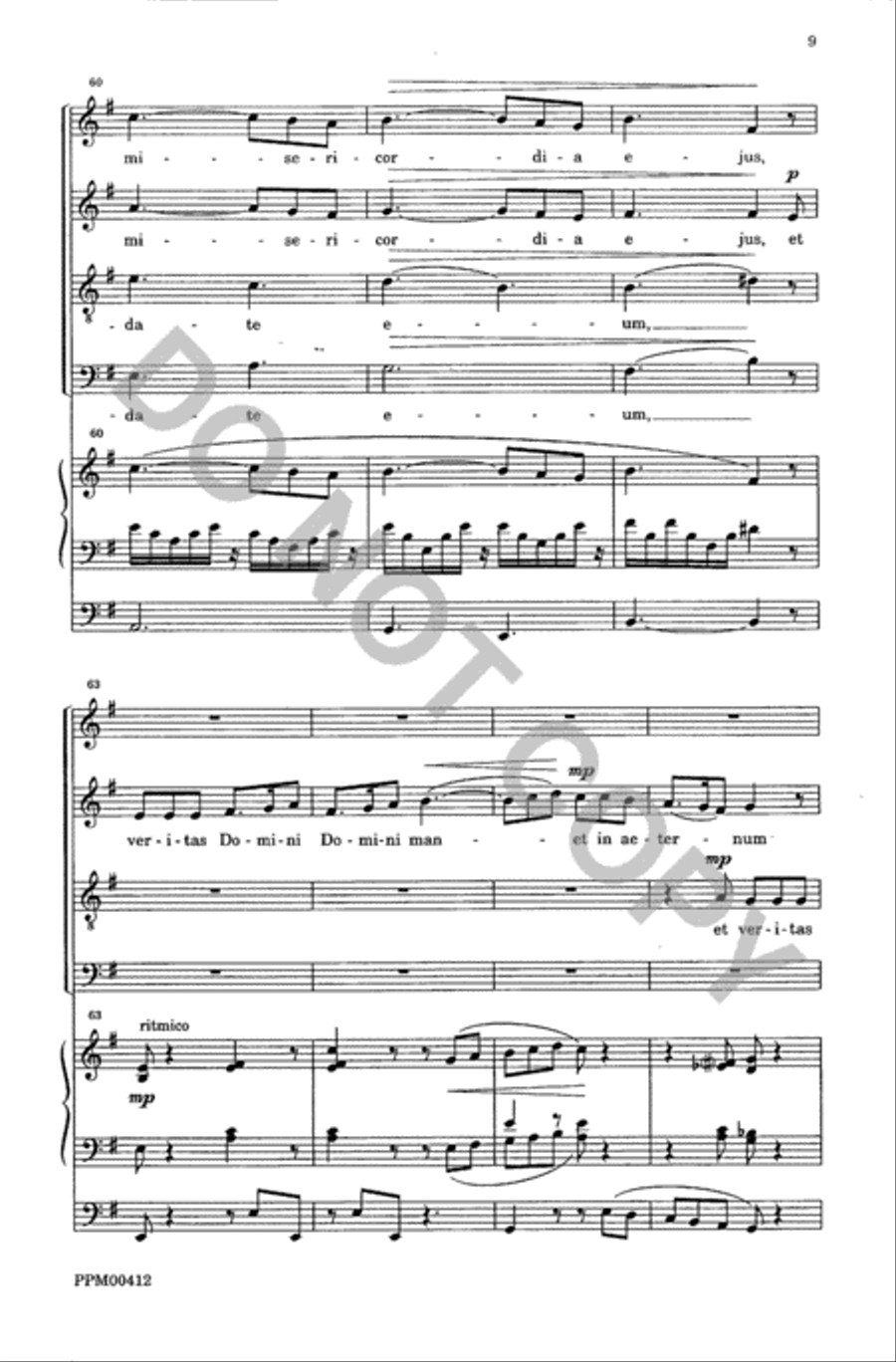 Laudate Dominum Laudate Dominum 4-Part scores gallery preview page 10