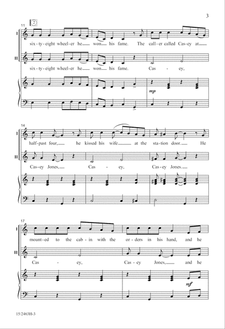 Casey Jones 2-Part scores gallery preview page 4