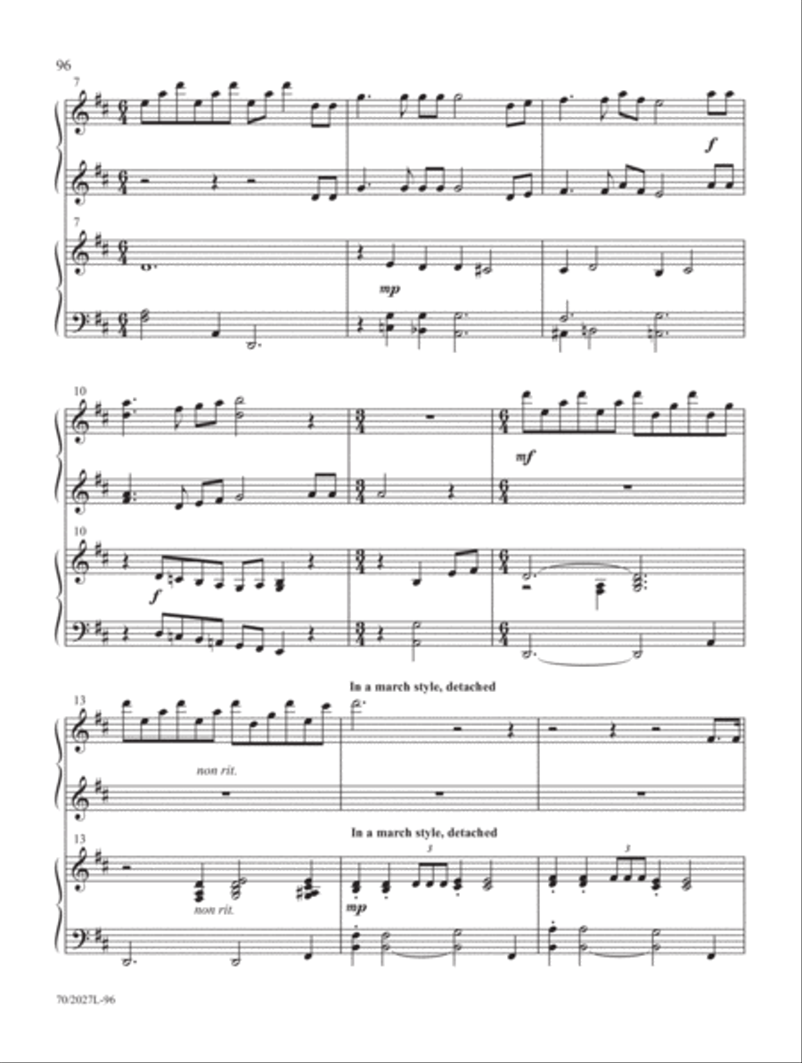 Four-Hand Favorites for Lent and Easter Piano Duet scores gallery preview page 37