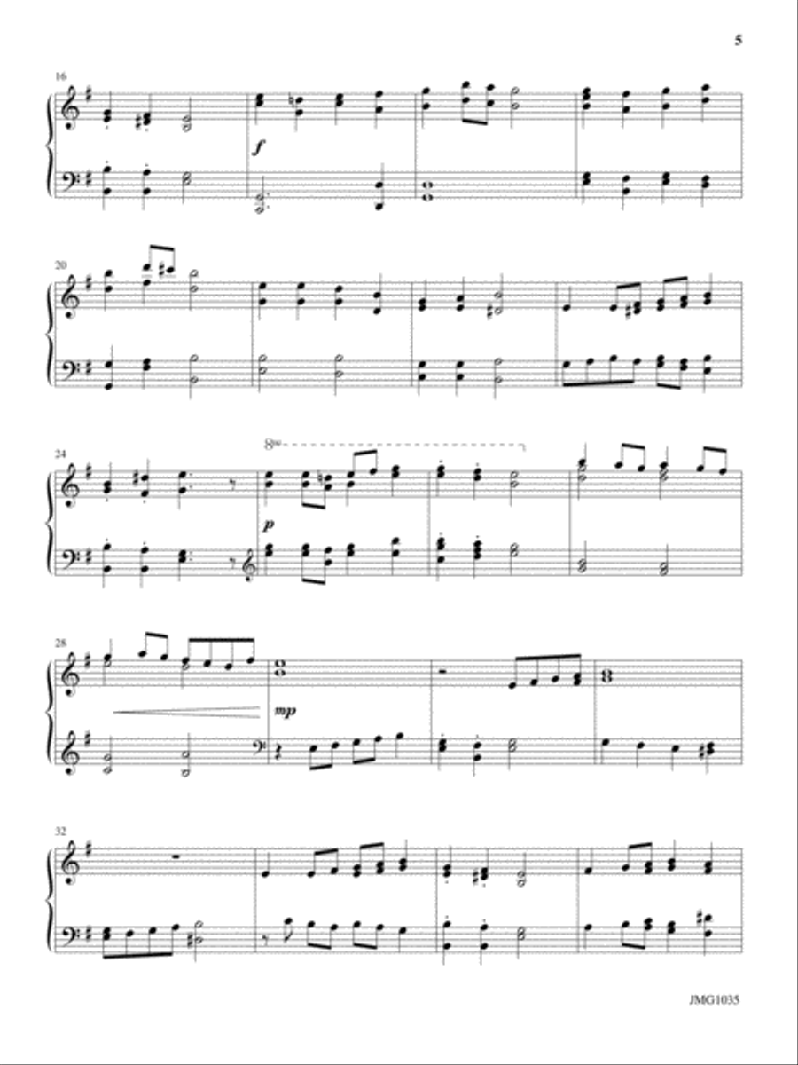 Joyful Noel Tidings Piano Solo scores gallery preview page 4