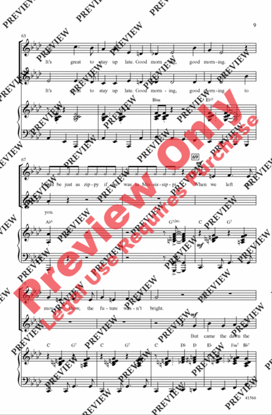 Good Morning Good Morning 2-Part scores gallery preview page 9