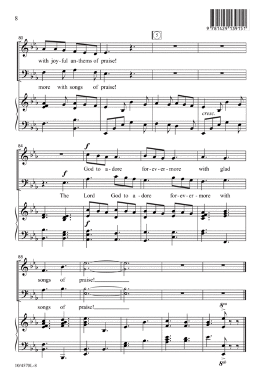 Sing a New Song to the Lord 2-Part scores gallery preview page 8