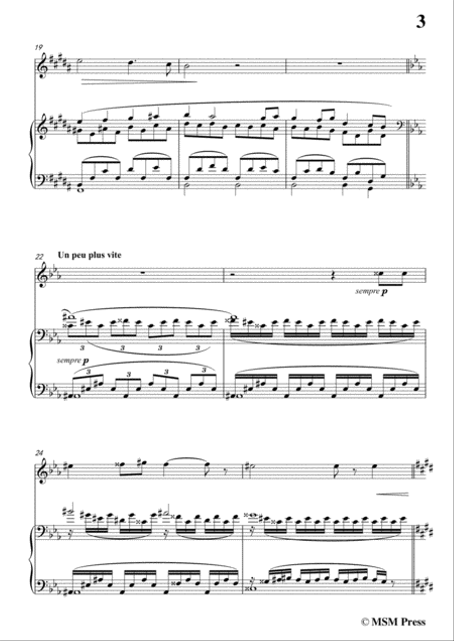 Duparc-Phidylé,for Violin and Piano,for Voice and Piano Voice Solo scores gallery preview page 5
