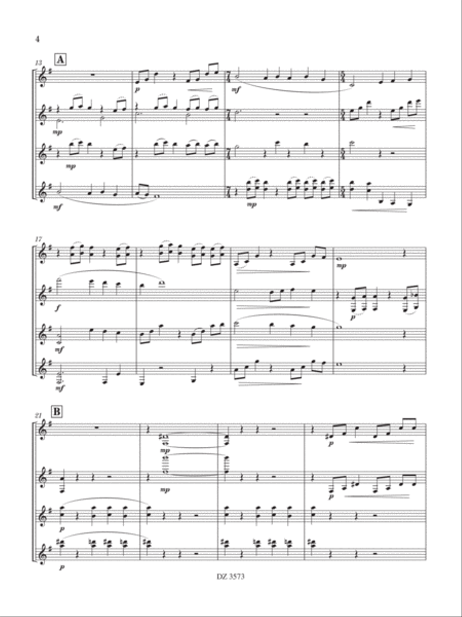 Pentapulse Pentapulse Guitar Ensemble scores gallery preview page 4