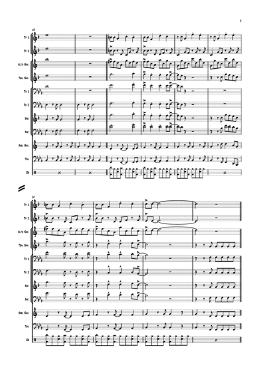 Sweet Child O' Mine Sweet Child O' Mine Tenor Saxophone scores gallery preview page 6