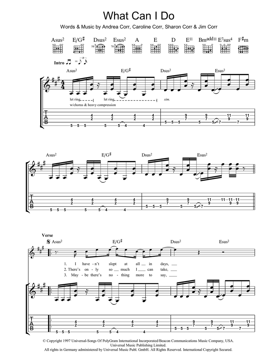 What Can I Do Acoustic Guitar scores gallery preview page 1