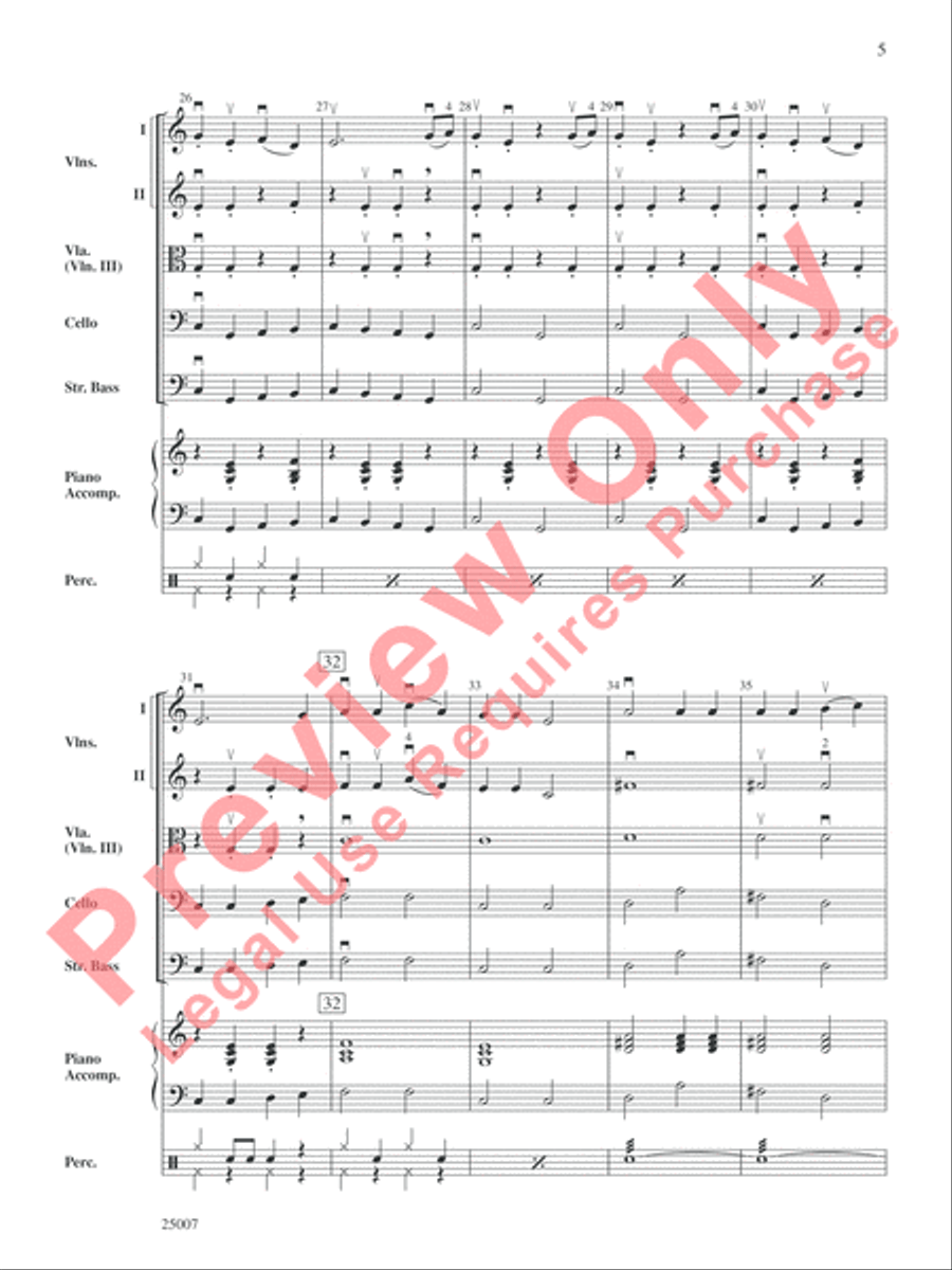 Suite from Charlie and the Chocolate Factory String Orchestra scores gallery preview page 6