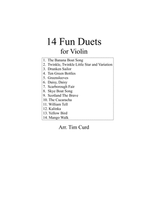 Book cover for 14 Fun Duets for Violin