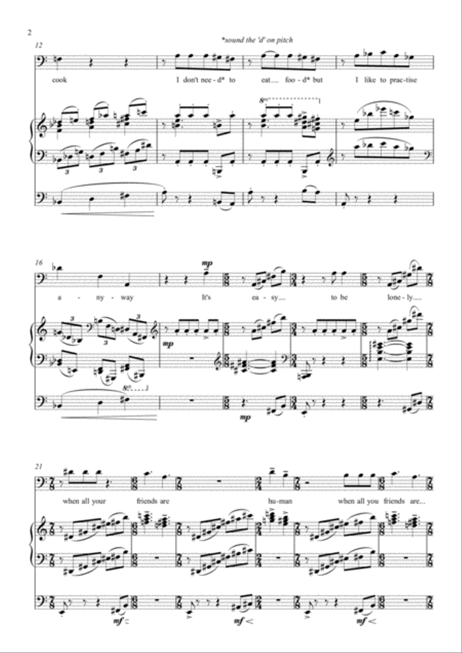 On being an android Small Ensemble scores gallery preview page 2