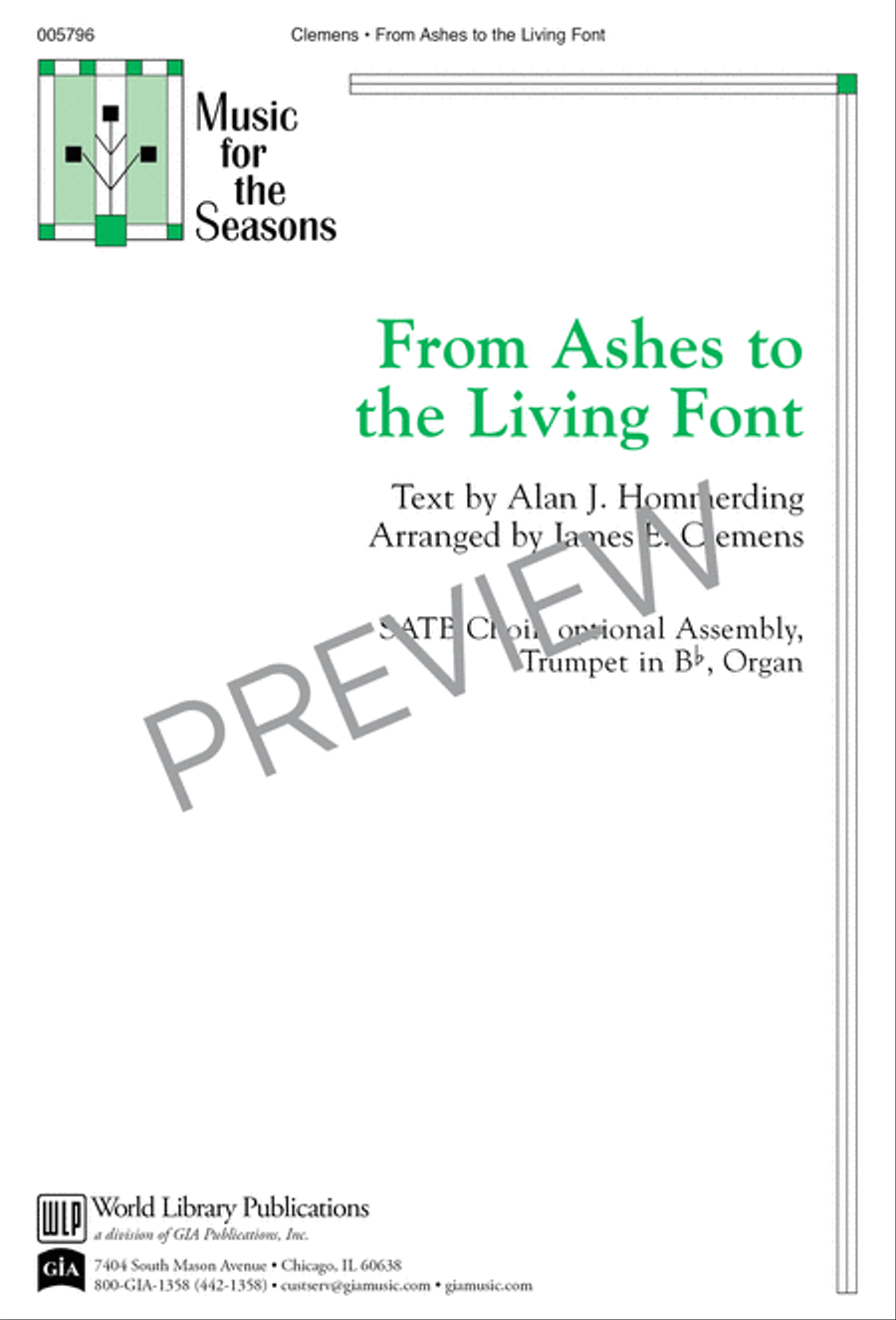 From Ashes to the Living Font 4-Part scores gallery preview page 2