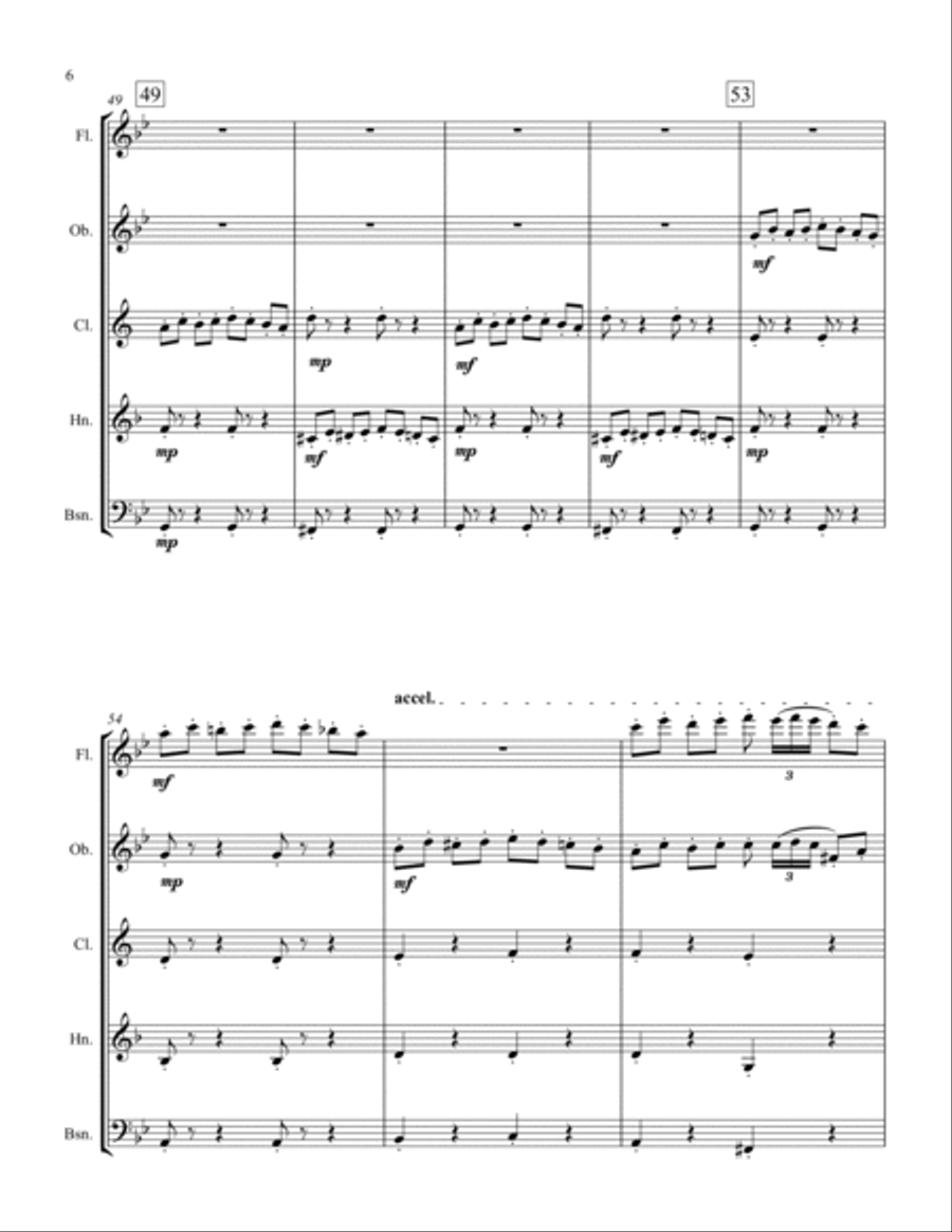 Reviewing The Situation Woodwind Quintet scores gallery preview page 6
