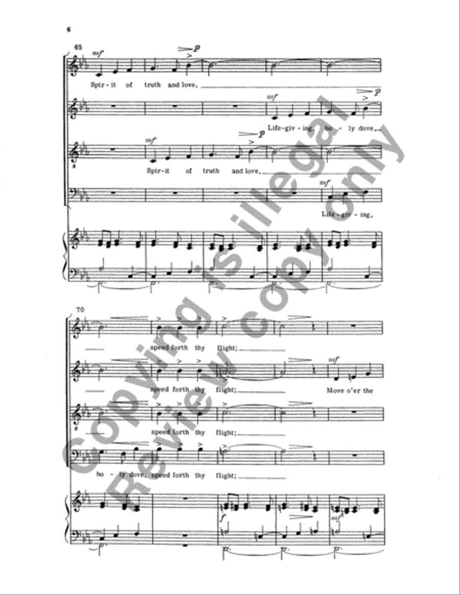 Let There Be Light! (Choral Score) 4-Part scores gallery preview page 7