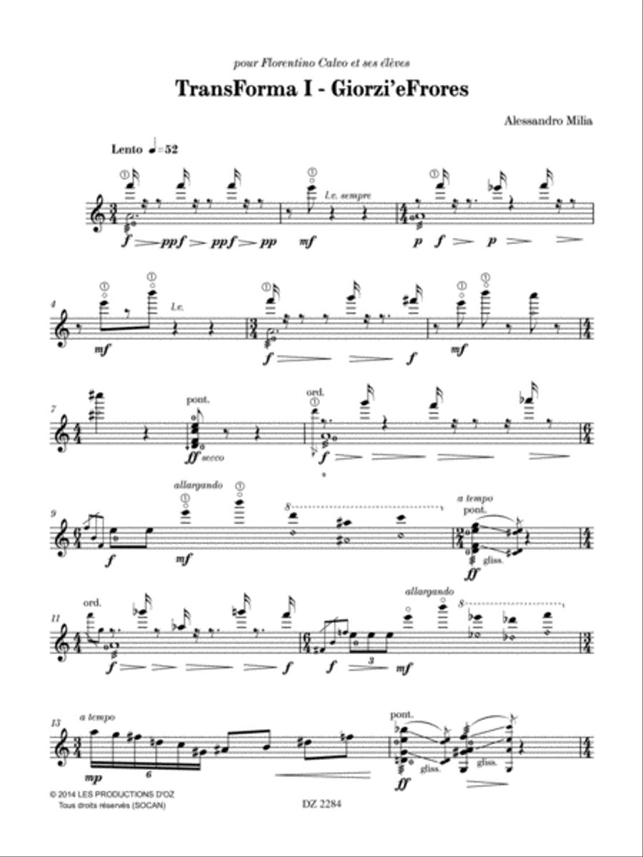 TransForma I - Giorzi’eFrores Mandolin scores gallery preview page 3