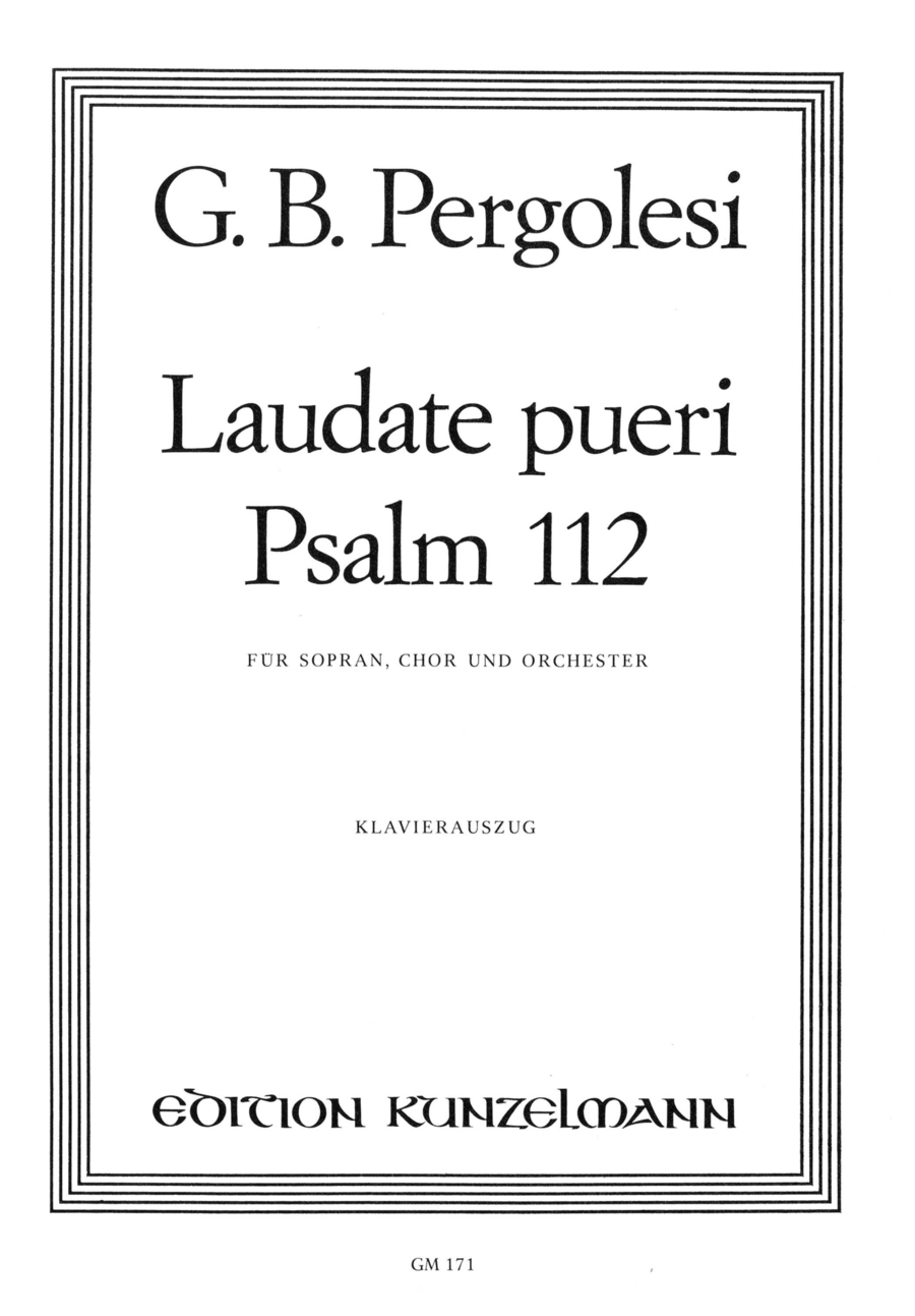 Laudate pueri (Psalm 112)