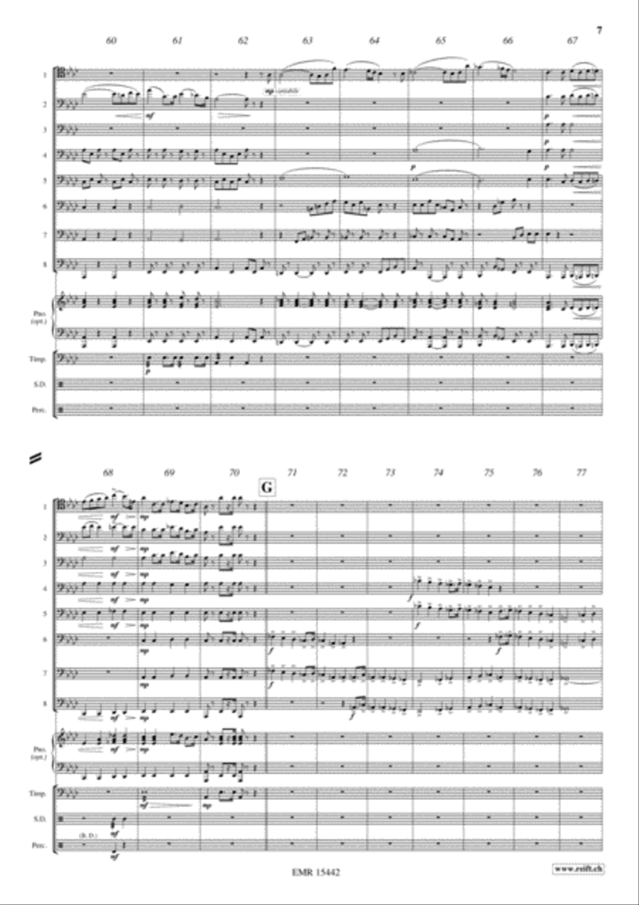 Triumphal Scene From Aida Trombone scores gallery preview page 7