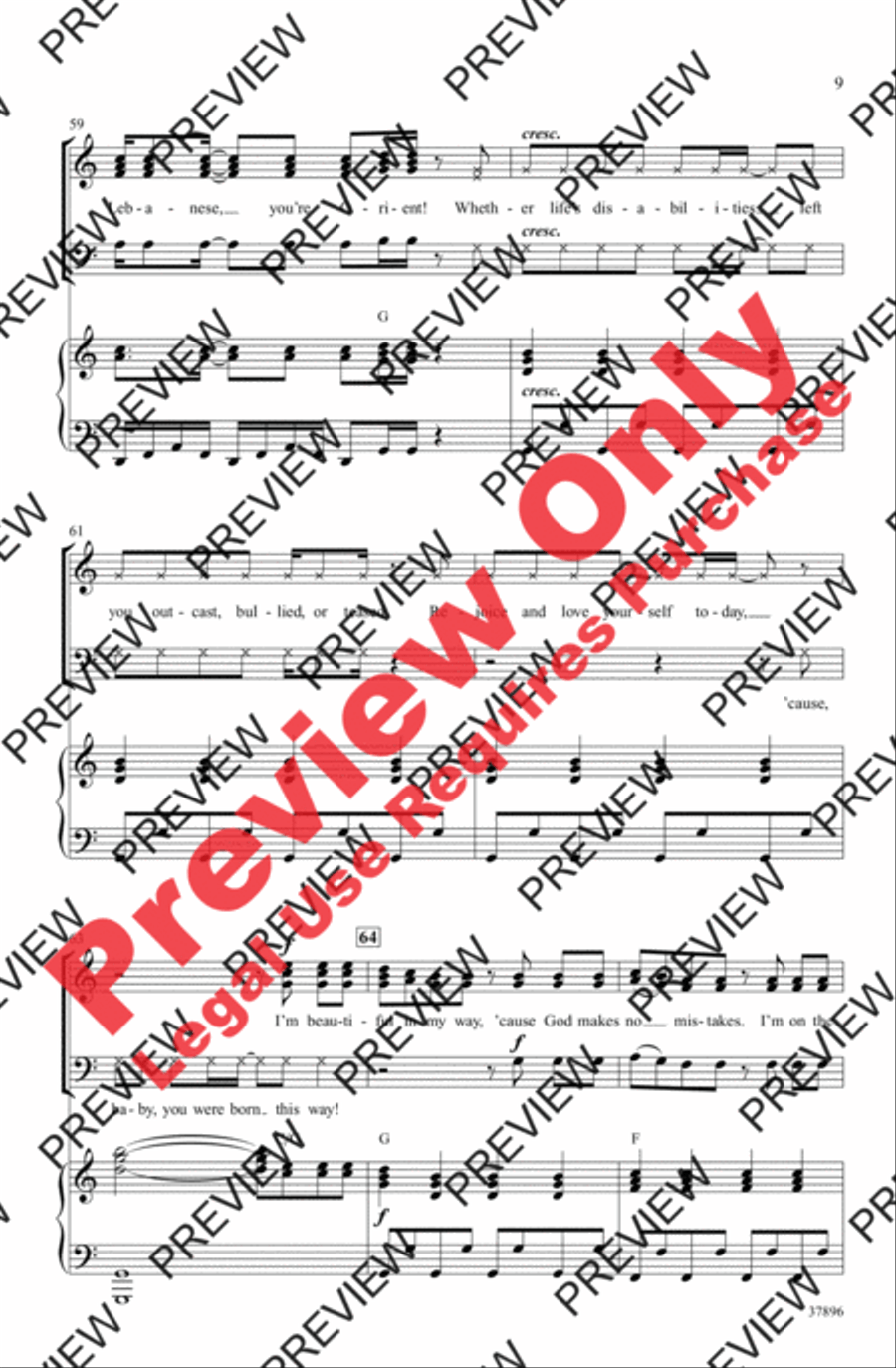 Born This Way Born This Way 3-Part scores gallery preview page 9