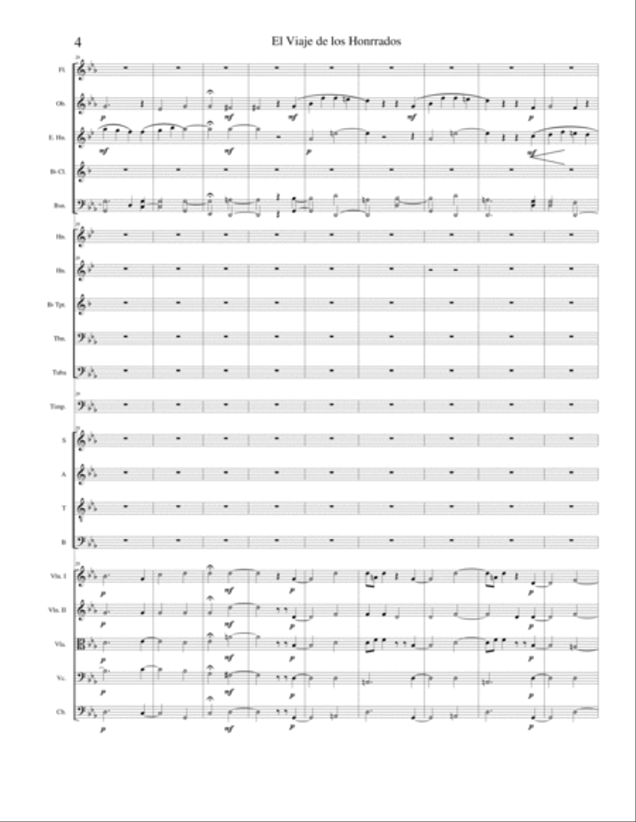 El Viaje de los Honrados I Movimiento Full Orchestra scores gallery preview page 4
