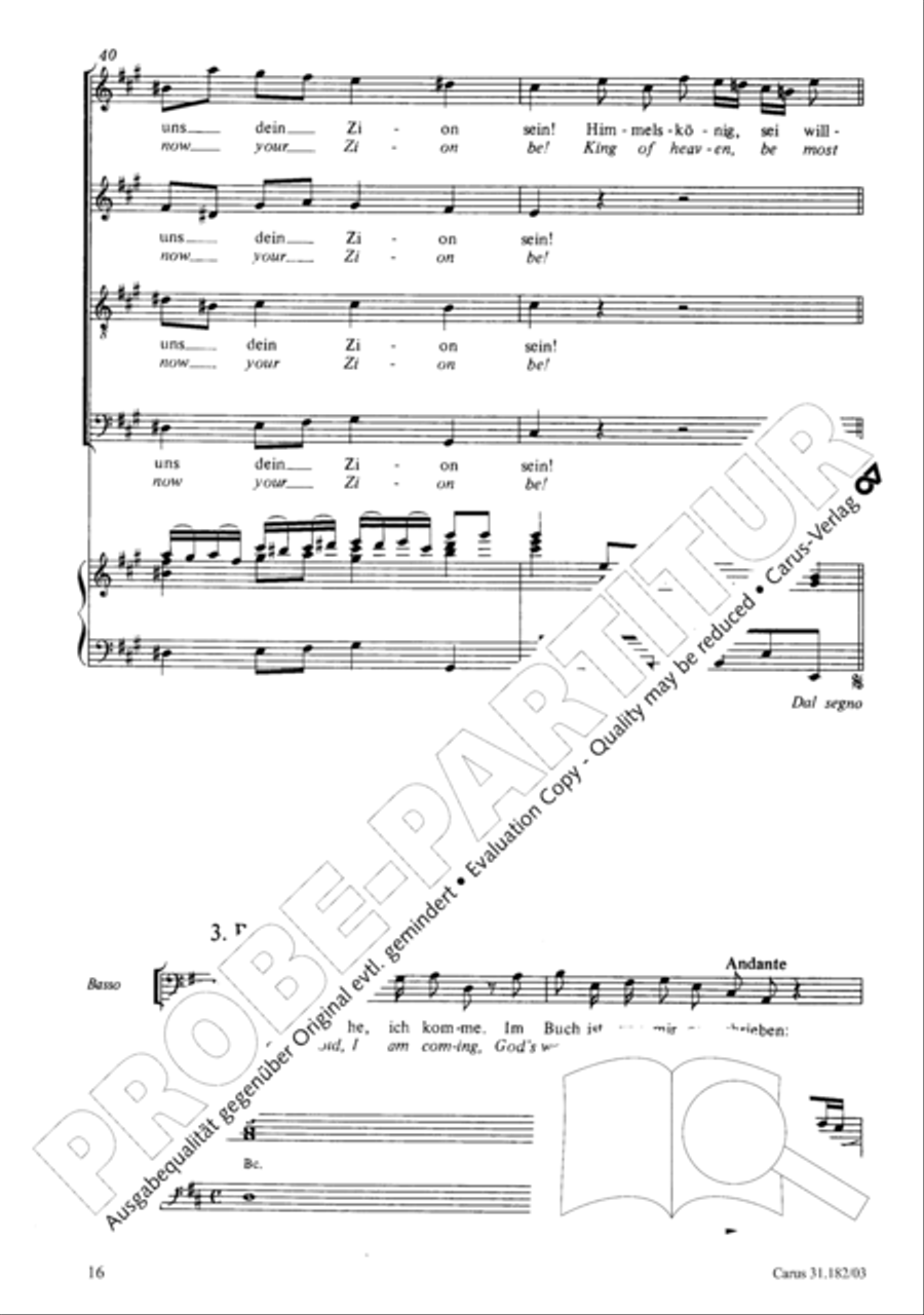 Himmelskonig, sei willkommen (King of heaven, be most welcome) ATB scores gallery preview page 16