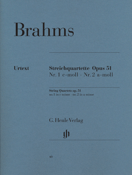 Johannes Brahms : String Quartets, Op. 51