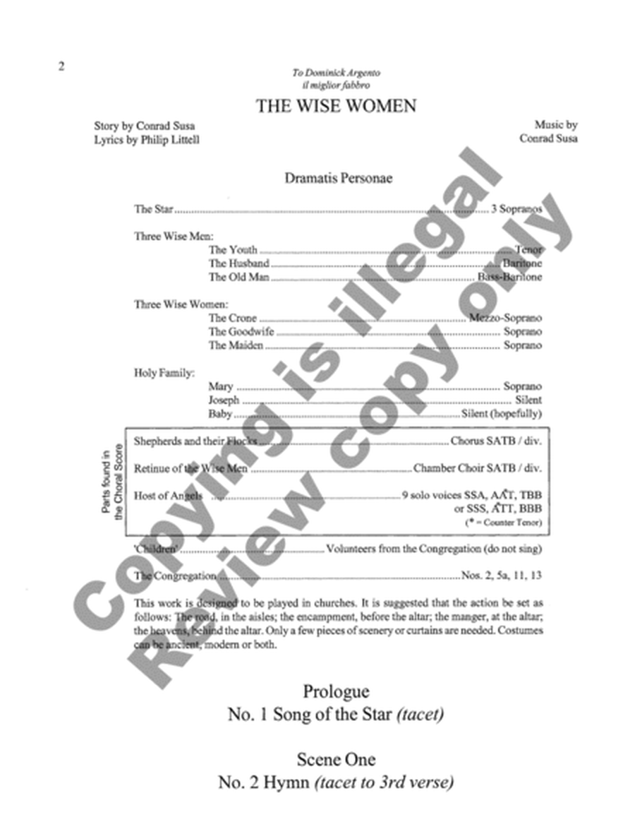 The Wise Women (Choral Score)