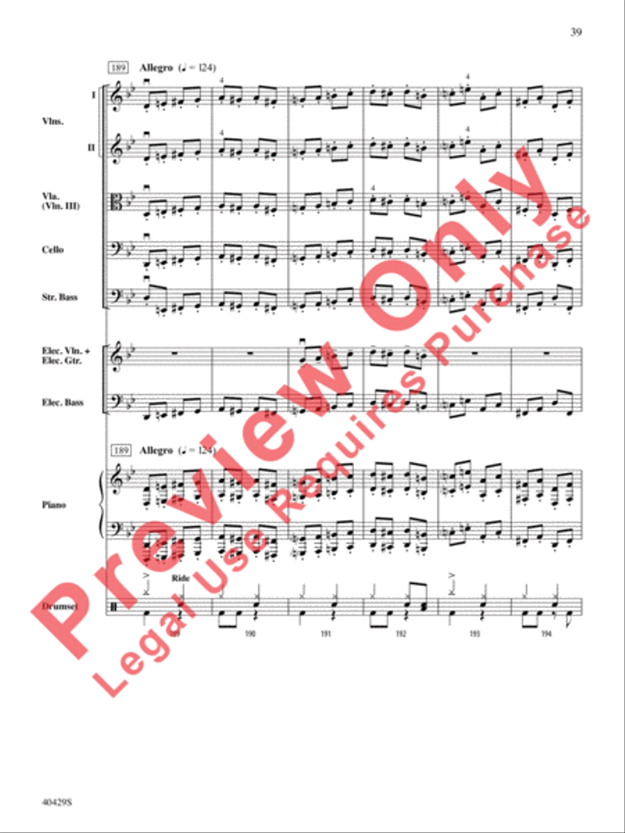 Wish Liszt Wish Liszt String Orchestra scores gallery preview page 40