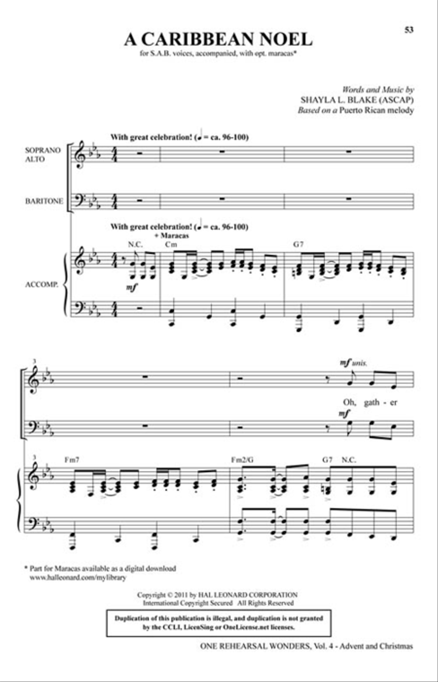One Rehearsal Wonders, Volume 4 4-Part scores gallery preview page 4