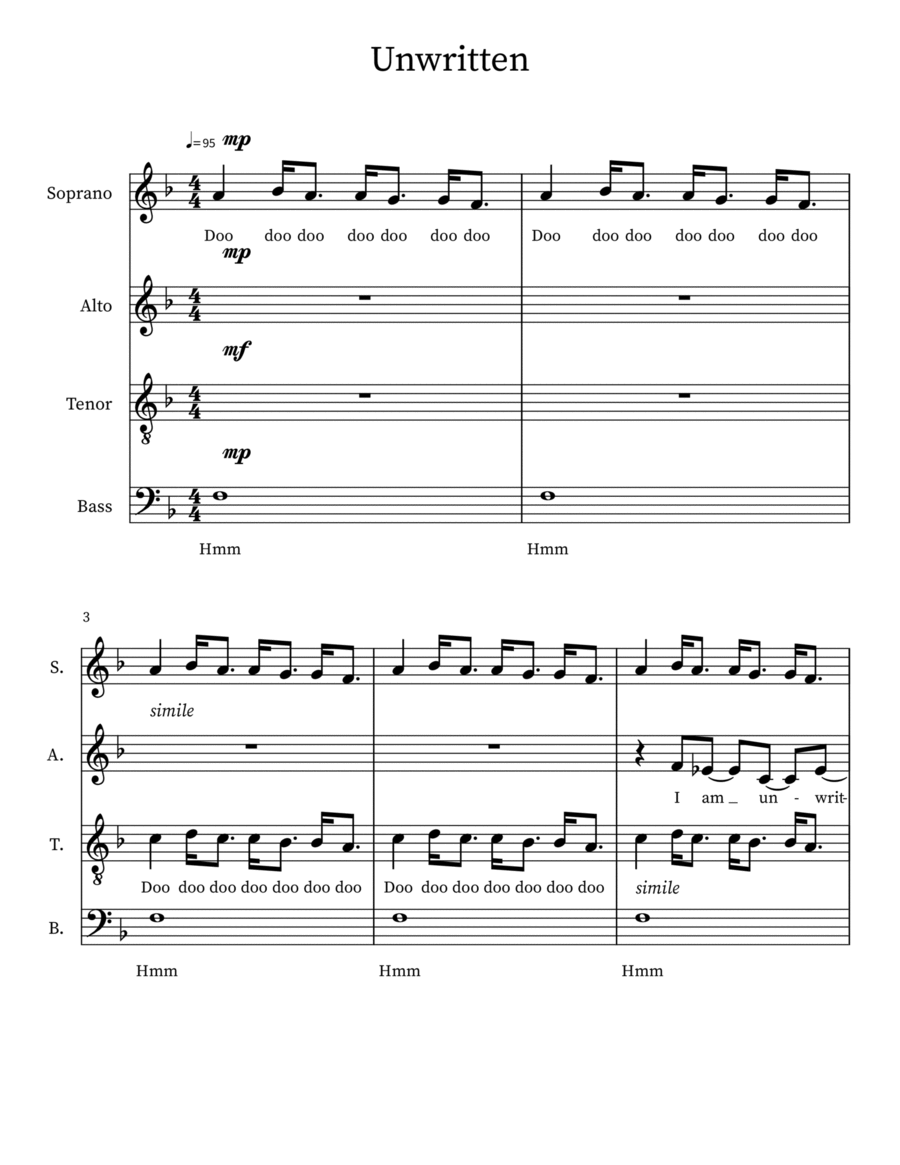 Unwritten Divisi scores gallery preview page 1