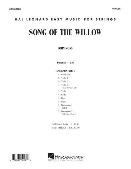 Song Of The Willow - Full Score