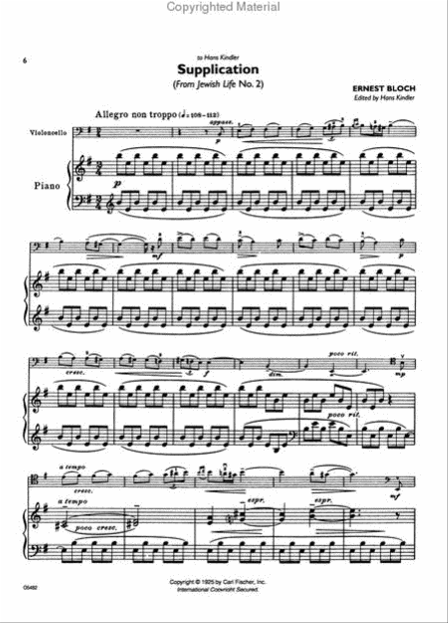 Music For Cello And Piano Piano Accompaniment scores gallery preview page 3