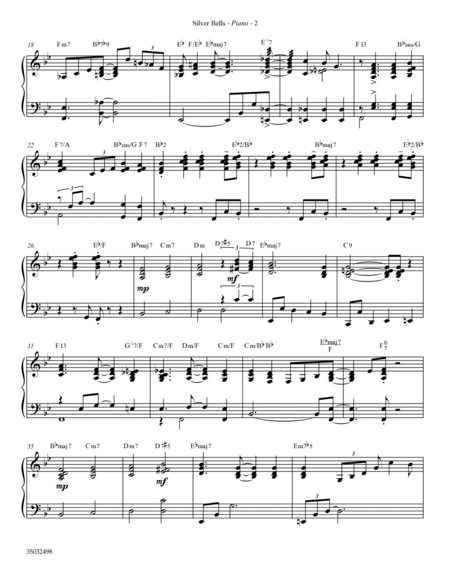 Silver Bells (arr. Mark Hayes) - Piano