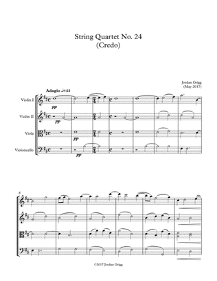 Book cover for String Quartet No. 24 (Credo)
