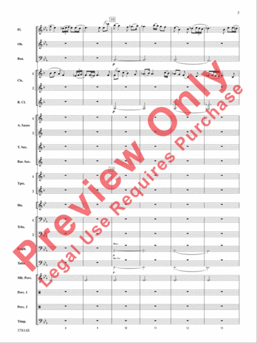 Wexford Carol Concert Band scores gallery preview page 4